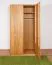 Kleiderschrank / Drehtürenschrank Fazenda 01, Farbe: Natur, Eiche teilmassiv – 222 x 104 x 61 cm (H x B x T)