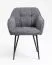 Stuhl Maridi 253, Farbe: Dunkelgrau - Abmessungen: 81 x 57 x 61 cm (H x B x T)