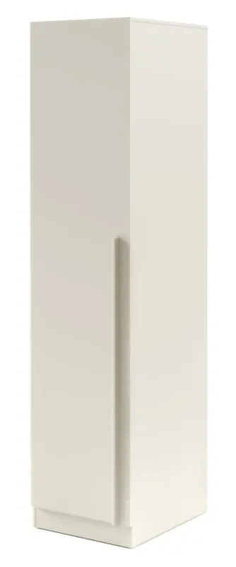 Schrank | Farbe: Kaschmir | eintürig | 4 Einlegeböden | 50 x 61 x 210 cm | ABS-Kanten | 1 Kleiderstange | Edegem 05 | Drehtürenschrank