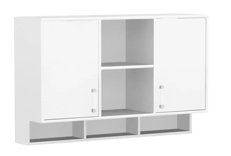 Wandschrank, Farbe: Weiß 82x128x37 cm Abbildung