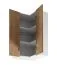 Küchenhängeschrank / Eckhängeschrank | 2 Drehtüren | Farbe: Weiß / Eiche Puccini | Soft-Close Funktion | 3 Fächer | 60 x 60 x 100 cm | hochwertig Verarbeitet