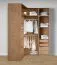 Schrankset für Ankleidezimmer - Set A Aarwangen | Farbe: Eiche Piccini | modernes Finish | Maße: 160 x 55 x 234 cm | individuell konfigurierbar | für Schlafzimmer