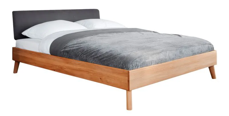 Doppelbett Timaru 03 Kernbuche massiv geölt - Liegefläche: 180 x 200 cm (B x L)
