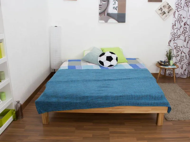 Eiche Futonbett 160 x 200 cm geölt Abbildung