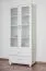 Kiefer-Schrank A-Qualität Massivholz Weiß 195x80x50 cm