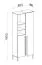 Eleganter Schrank Authie 03, Mintgrün / Eiche dunkel, 195 x 80 x 40 cm, mit 9 Fächern, ABS-Kanten, exakte Konstruktion, robust und langlebig
