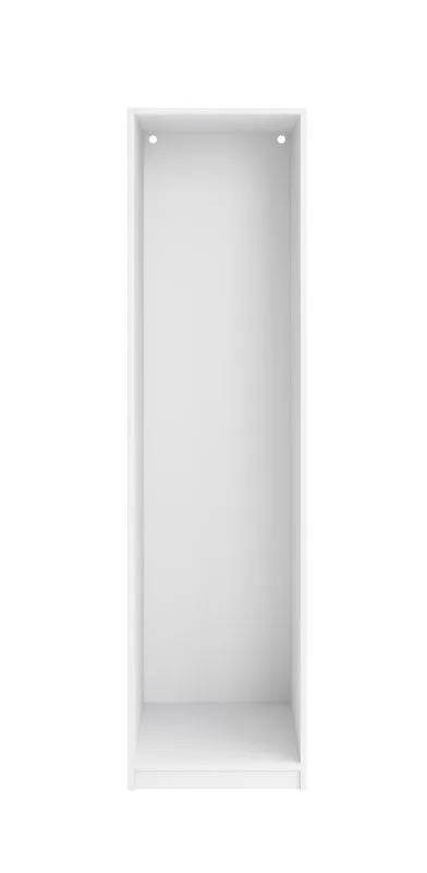 Kleiderschrank Korpus | Farbe: Weiß | Maße: 51,5 x 55 x 196 cm