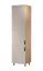 Küchenschrank | 2 Drehtüren | Farbe: Eiche Puccini / Beige | 1 Fach | 60 x 58 x 247 cm | Soft-Close Funktion | für Einbau eines Kühlschranks | Türanschlag: Links