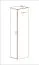 Hängeschrank | Farbe: Eiche Hickory Jackson | 3 Holzeinlegeböden | Push-to-open Funktion | 1 Drehtür | Maße: 40 x 29 x 170 cm | 4 Fächer