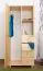 Massivholz-Schrank, Farbe: Natur 190x90x60 cm Abbildung