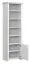 Regal Bibaor 01, Farbe: Eiche Weiß - 209 x 67 x 41 cm (H x B x T)