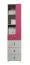 Schrank Kinderzimmer Rosa / Weiß 190x45x40 cm Abbildung