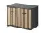 Garderobe Ringerike 02, Farbe: Anthrazit / Eiche Artisan - Abmessungen: 203 x 90 x 32 cm (H x B x T), mit Sitzkissen