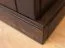 Kleiderschrank | aus massiv finnische Kiefer | Farbe: Tabacco | Griffe: Altsilber | Maße: 147 x 129 x 54 cm | zwei Türen | robust | natürliche Maserung