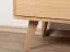 Vitrine Eiche massiv natur Aurornis 17 - Abmessungen: 104 x 96 x 40 cm (H x B x T)