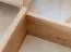 Kommode Minnu 03 naturbelassen aus massiver Wildeiche, 90 x 110 x 40 cm, 3 Schubladen mit Soft-Close-System, 1 offenes Fach, geöltes Holz, stilvoll