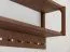 Garderobe | Farbe: Tabacco | 9 Haken | mit Ablage | Massivholz | Eichenholz geölt | 83 x 22 x 36 cm | Seille 21
