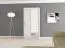 120 cm breiter Kleiderschrank mit 5 Fächern und 2 Türen | Farbe: Weiß Abbildung