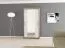 120 cm breiter Kleiderschrank mit 2 Türen | 5 Fächer | Farbe: Sonoma Eiche / Weiß Abbildung