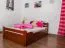 Bett 120 x 200 cm Buche Kirsche mit Lattenrost Abbildung