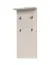 Garderobe mit vier verchromten Haken Neiafu 112, Farbe: Kaschmir, Maße: 100 x 46 x 17 cm, einfaches und modernes Design