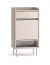 Garderobe Komplett Set | Farbe: Eiche Cremona / Kaschmir | Soft-Close | inkl. Samtpolster | Kommode | Spiegel | Schuhschrank | Garderobe mit sieben Haken