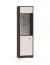 Vitrine Mackenzie 02 | Farbe: Eiche Dunin / Kaschmir Hochglanz | Maße: 55 x 40 x 195 cm | 2 Türen | Griffe: Metall | Soft-Close | ABS-Kanten