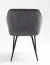 Stuhl Maridi 253, Farbe: Dunkelgrau - Abmessungen: 81 x 57 x 61 cm (H x B x T)
