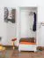 Vollholz Kleiderschrank, Farbe: Weiß 190x90x60 cm Abbildung