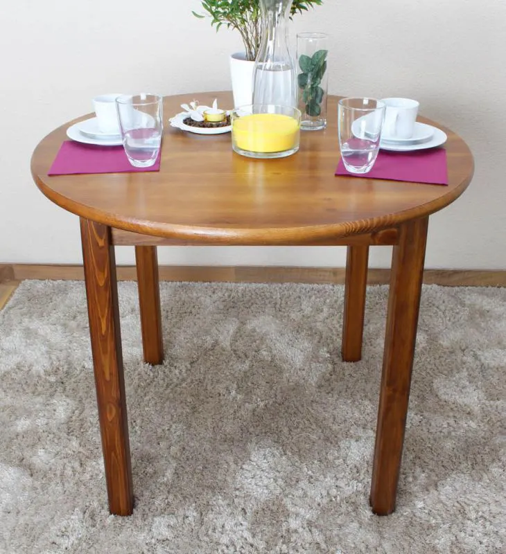 Esszimmertisch 90x90 cm Farbe: Eiche Abbildung
