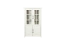 Vitrine Bibaor 03, Farbe: Eiche Weiß - 148 x 91 x 41 cm (H x B x T)