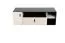 Jugendzimmer - TV-Unterschrank Aalst 10, Farbe: Eiche / Creme / Schwarz - Abmessungen: 40 x 120 x 50 cm (H x B x T)