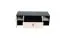 Jugendzimmer - TV-Unterschrank Aalst 10, Farbe: Eiche / Creme / Schwarz - Abmessungen: 40 x 120 x 50 cm (H x B x T)