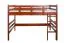 Hochbett 120 x 200 cm "Easy Premium Line" K23/n, Buche Massivholz Dunkelbraun lackiert, teilbar