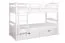 Etagenbett / Stockbett "Easy Premium Line" K17/n inkl. 2 Schubladen und 2 Abdeckblenden, Buche Vollholz massiv Weiß, Liegefläche: 90 x 200 cm (B x L), teilbar