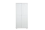 Kleiderschrank Kiefer Vollholz massiv weiß lackiert 007 - Abmessung 190 x 90 x 60 cm (H x B x T)
