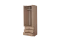 Drehtürenschrank / Kleiderschrank Muros 05, Farbe: Eiche Braun - 222 x 75 x 52 cm (H x B x T)
