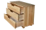 Kommode Kiefer massiv Vollholz natur 002 - Abmessung 80 x 100 x 47 cm (H x B x T)