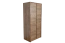 Drehtürenschrank / Kleiderschrank Selun 05, Farbe: Eiche Dunkelbraun - 197 x 90 x 53 cm (H x B x T)