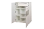 Vitrine Garim 14, Farbe: Beige Hochglanz - 123 x 90 x 40 cm (H x B x T)
