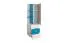 Jugendzimmer - Schrank Aalst 21, Farbe: Eiche / Weiß / Blau - Abmessungen: 160 x 45 x 40 cm (H x B x T)