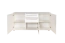 Kommode Garim 7, Farbe: Weiß Hochglanz - 85 x 180 x 45 cm (H x B x T)