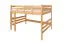 Etagenbett / Stockbett 140 x 190 cm "Easy Premium Line" K24/n, Kopf- und Fußteil gerade, Buche Massivholz Natur lackiert, teilbar