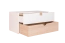 Jugendzimmer - Kommode Skalle 14, Farbe: Weiß / Hellbraun - Abmessungen: 47 x 94 x 49 cm (H x B x T)