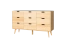 Kommode Kiefer massiv natur Aurornis 40 - Abmessungen: 84 x 142 x 40 cm (H x B x T)