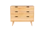 Kommode Eiche massiv natur Aurornis 32 - Abmessungen: 84 x 96 x 40 cm (H x B x T)