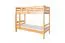 Stockbett 90 x 200 cm für Erwachsene "Easy Premium Line" K17/n, Höhe 174 cm, Buche massiv Natur lackiert, teilbar, großer Abstand zwischen den Betten