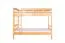 Stockbett 90 x 200 cm für Erwachsene "Easy Premium Line" K17/n, Höhe 174 cm, Buche massiv Natur lackiert, teilbar, großer Abstand zwischen den Betten