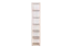 Regal Cianjur 08, Farbe: Eiche / Weiß - Abmessungen: 209 x 40 x 40 cm (H x B x T)