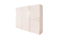 Schwebetürenschrank / Kleiderschrank Siumu 09, Farbe: Beige / Beige Hochglanz - 224 x 272 x 61 cm (H x B x T)